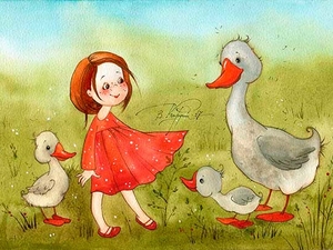 красное